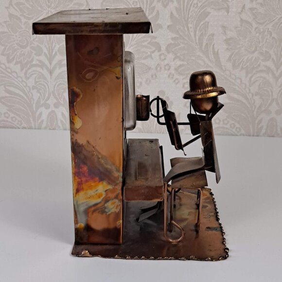 Berkely Designs Copper Piano Music Box with Player, Vintage Item - Picture 3 of 7